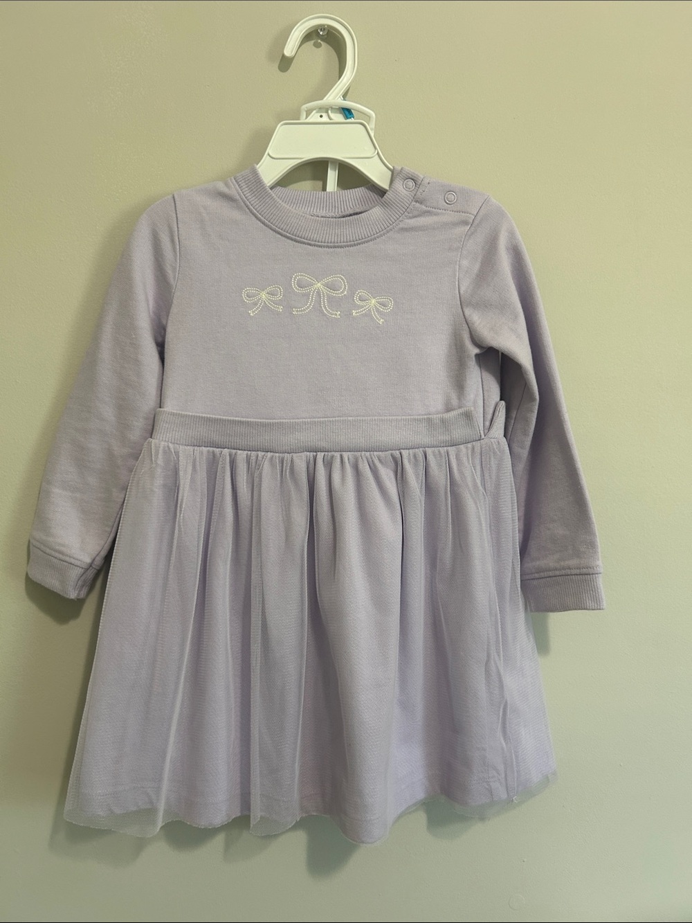 Carter's Lilac Knit Bodice Tulle Skirt Dress